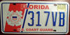 Florida Coast Guard License Plate