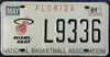 Florida Miami Heat Basketball Team License Plate