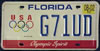 Florida Olympic Spirit License Plate