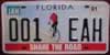 Florida Share the Road License Plate