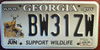 Georgia Deer License Plate
