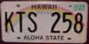 Hawaii Aloha State Rainbow graphic License Plate