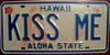 Hawaii Vanity KissMe License Plate