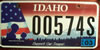 Idaho Support Our Troops License Plate