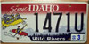Idaho Wild Rivers License Plate