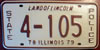 Illinois 1978 State Police License Plate