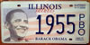 Illinois President Barack Obama License Plate