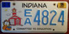 Indiana Education License Plate