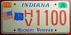 Indiana Hoosier Veteran License Plate