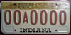 Indiana Hoosier State Sample License Plate