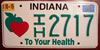 Indiana To Your Health License Plate