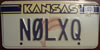 Kansas Ham Radio License Plate