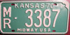 Kansas  1970 passenger car License Plate