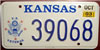 Kansas War Veteran License Plate