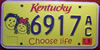 Kentucky Choose Life License Plate
