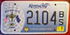 Kentucky Rider Cup License Plate