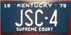 Kentucky  Supreme Court License Plate