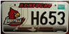 Kentucky University of Louisville License Plate
