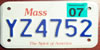 Massachusetts Motorcycle License Plate