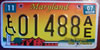 Maryland Agriculture Handicap License Plate