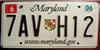 Maryland WWW Internet License Plate
