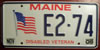 Maine Disabled Veteran License Plate