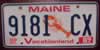 Maine Vacationland Lobster License Plate