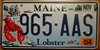 Maine Lobster Specialty License Plate