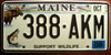 Maine Support Wildlife License Plate
