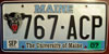 Maine University of Maine License Plate