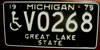 Michigan 1979 Wheelchair License Plate