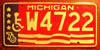 Michigan Bicentennial Wheelchair License Plate