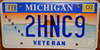 Michigan Korea War Veteran License Plate