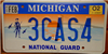 Michigan National Guard License Plate