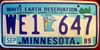 Minnesota White Earth Reservation License Plate