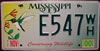 Mississippi Conserving Wildlife Bird License Plate