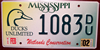 Ducks Unlimited Mississippi License Plate