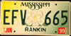 Mississippi Rankin License Plate