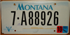 Montana Flat Graphic License Plate