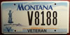 Montana National Guard Veteran License Plate