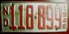North Dakota 1946 License Plate