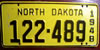 North Dakota 1948 License Plate