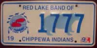 North Dakota Chippewa Indian Tribe License Plate
