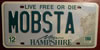 New Hampshire Vanity MOBSTA License Plate