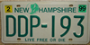 Old Man of the Mountain New Hampshire License Plate