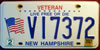 New Hampshire Veteran License Plate