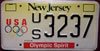 New Jersey Olympic Spirit License Plate