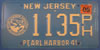 New Jersey Pearl Harbor  Survivor 1941 License Plate