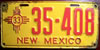 New Mexico 1933 passenger car License Plate