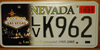 Nevada Las Vegas License Plate